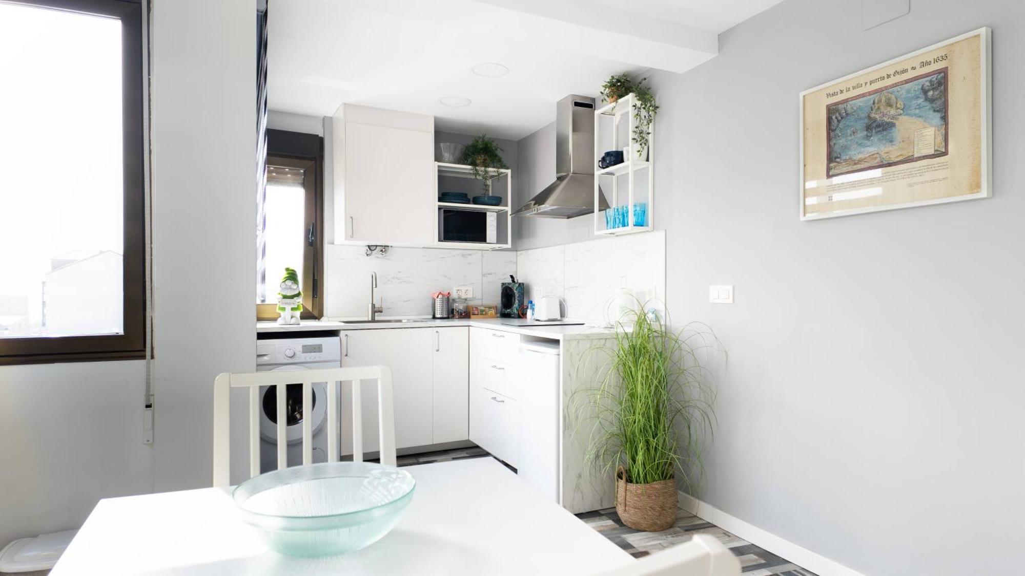 Loft En Gijon - Cimavilla Con Vistas Al Cerro Dış mekan fotoğraf